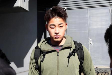 １軍キャンプスタートに喜びと決意を語った堀田