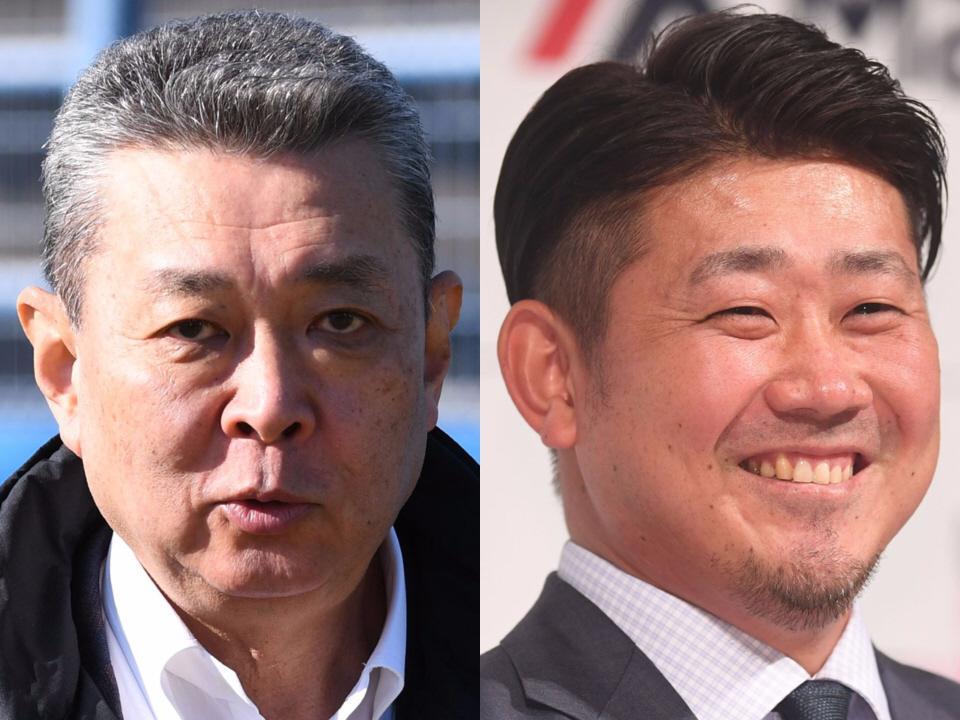 江川卓氏（左）と松坂大輔氏