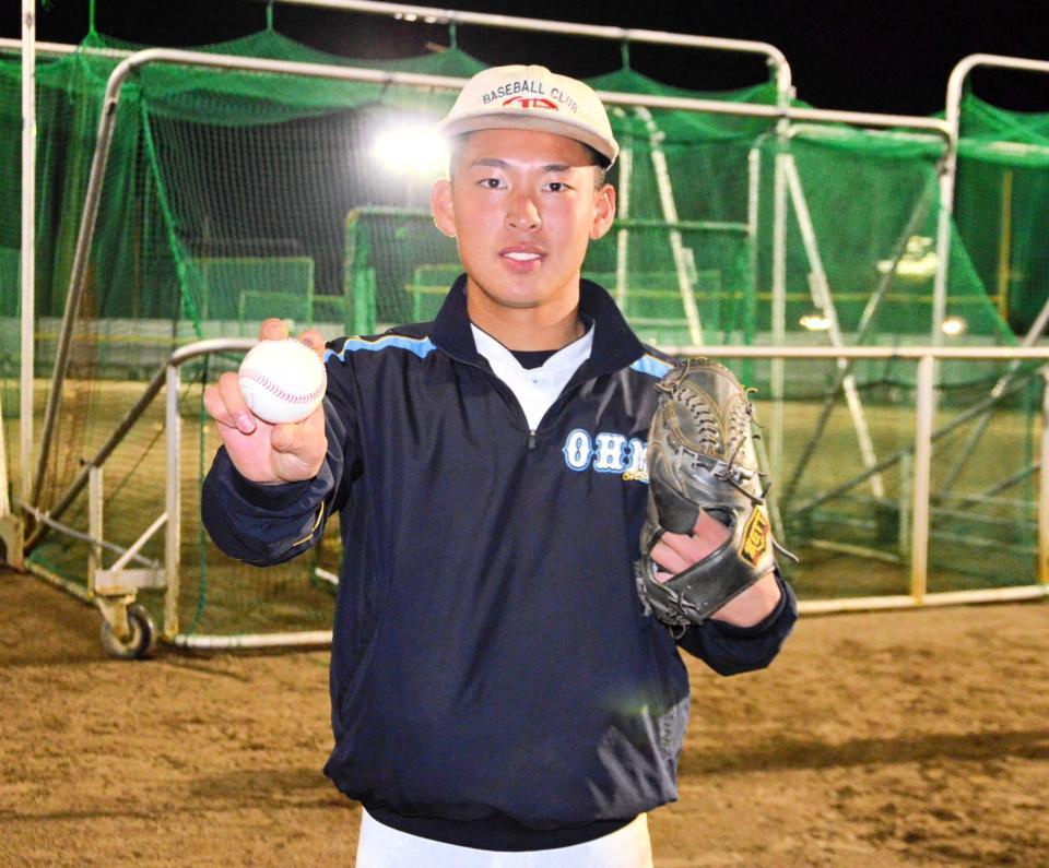 　センバツ選出を願う近江・山田