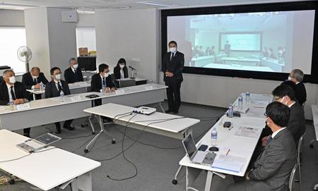 　オンラインで開かれた第９４回選抜高校野球大会の選考委員会（代表撮影）