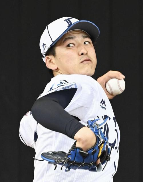 西武ドラ１隅田「すごく光栄」松坂氏の前で決意３１球