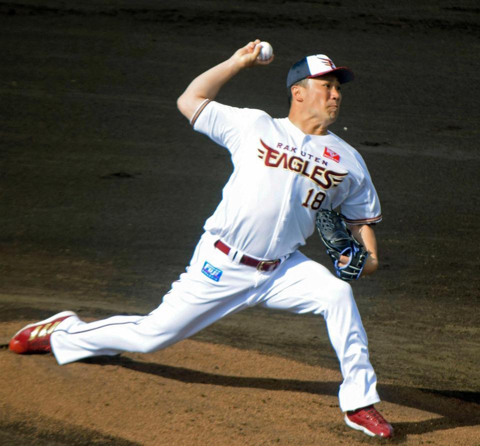 　今キャンプで初めて打撃投手を務めた田中将