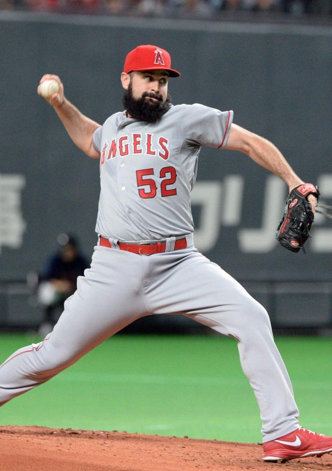 　日米野球で先発したシューメーカー＝２０１４年