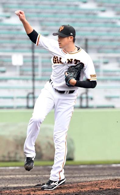 巨人　堀田賢慎が１回２安打無失点　１５０キロ超の直球を連発