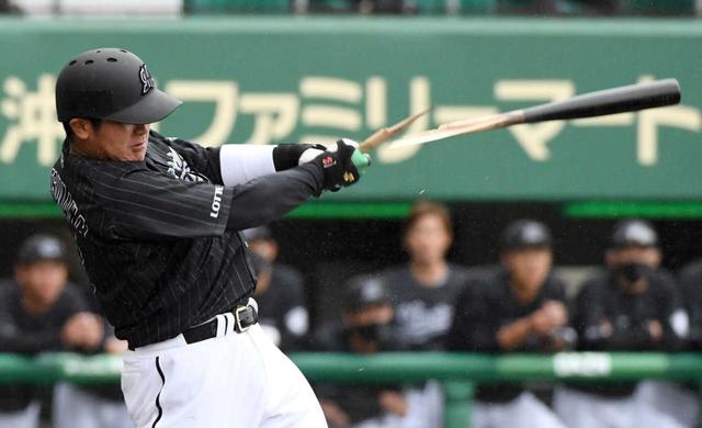 ロッテ・ドラ１松川、攻守で存在感　５イニング無失点好リード＆２戦連続安打