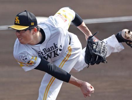 ソフトＢ田中正開幕ローテ名乗り山川、中村を速球で押す