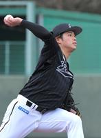 　先発し、３回を１安打無失点に抑える好投を見せた森（撮影・北村雅宏）