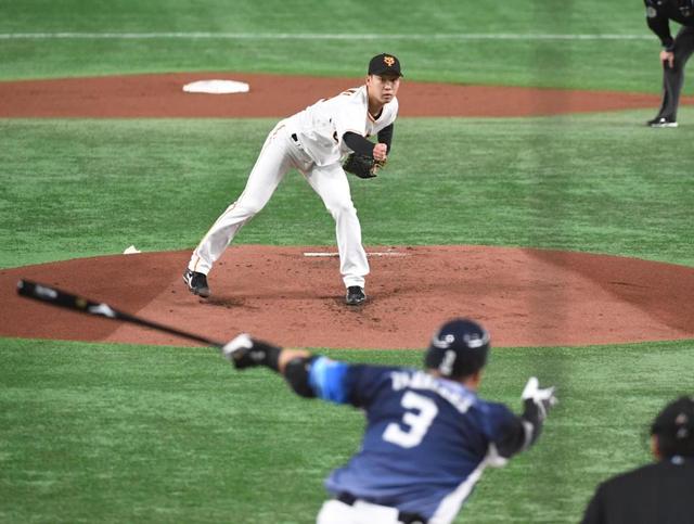 巨人2年目右腕・山崎伊が3回2安打無失点の好投 初本拠地で「浮足だった」