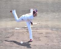 先発の岸（撮影・中田匡峻）