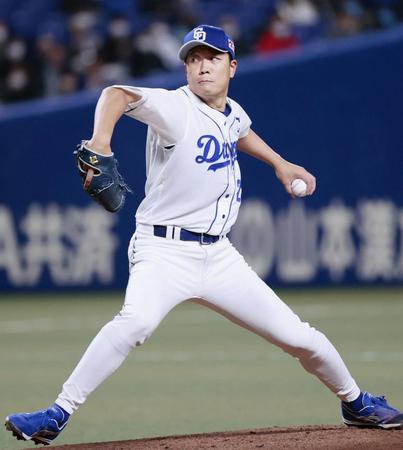 　楽天戦に先発した大野雄