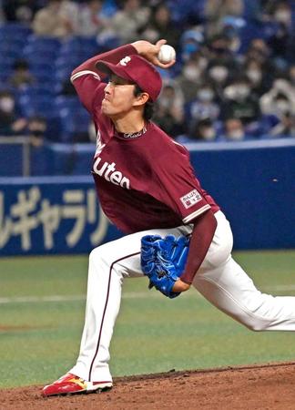 　５回２失点だった楽天・岸＝バンテリンドーム