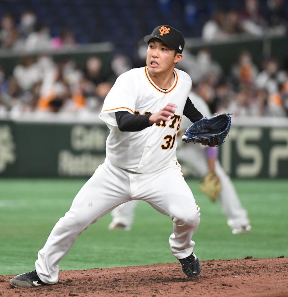 　先発で６回を投げ、５安打１失点の赤星（撮影・佐藤厚）