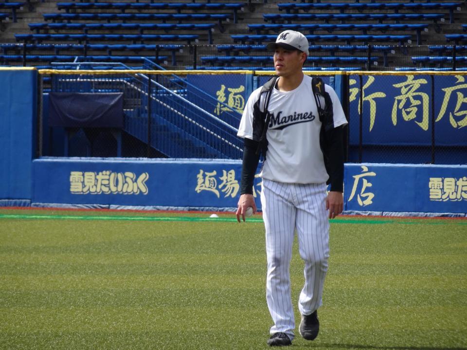 　３年ぶりの開幕１軍入りが決まった西野