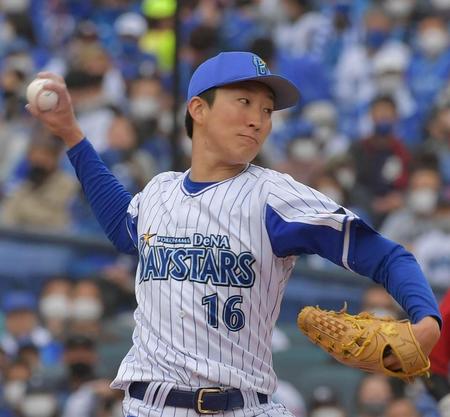 力投する先発の大貫（撮影・佐々木彰尚）