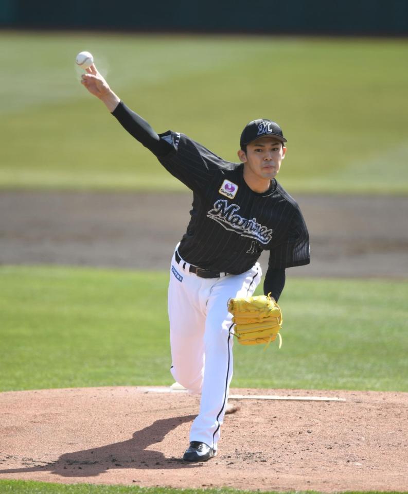 ロッテ・佐々木朗希が自己最速１６４キロ！ＮＰＢ４位 ６回３失点で初