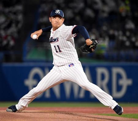 本拠地開幕戦で先発した奥川（撮影・佐藤厚）