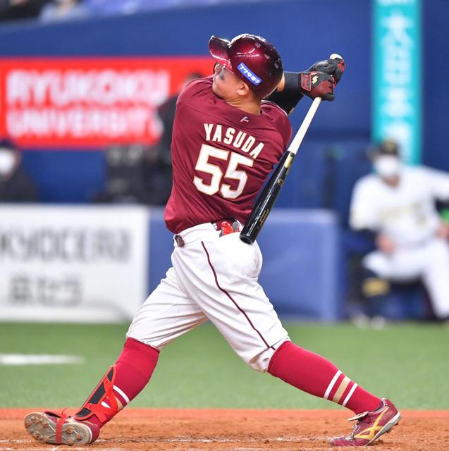 楽天ドラ2・安田悠馬がプロ初本塁打「育ててくれた両親に感謝」田嶋から同点アーチ