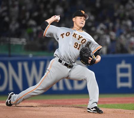 　プロ入り初登板初先発の堀田（撮影・佐藤厚）