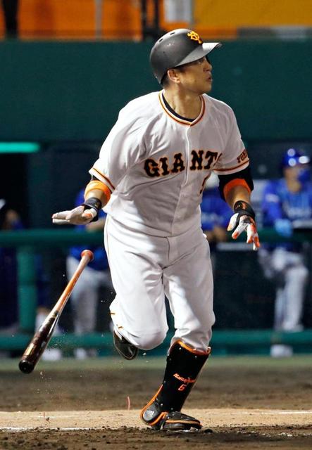 巨人 中島 死球に怒りの表情 マウンドに視線もロメロのポーズに左手を挙げる 野球 デイリースポーツ Online