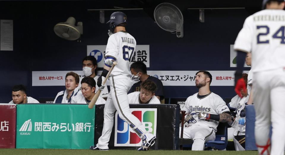 西武に敗れ、沈むオリックスベンチ