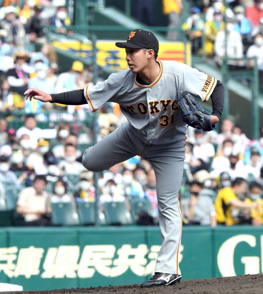 　先発し力投する赤星（撮影・山口登）