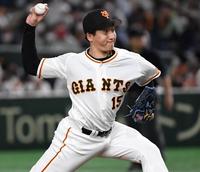 　力投する大勢（撮影・棚橋慶太）