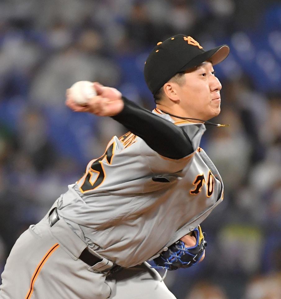 　９回に登板した大勢（撮影・伊藤笙子）