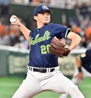 　８回に登板した木沢