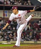 　単打４本の完封で４勝目を挙げた楽天・田中将