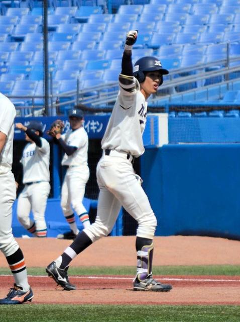 明大競り勝ち単独首位浮上　堀内の今季初安打で勝ち越し　６季ぶりＶへ慶大打倒誓う