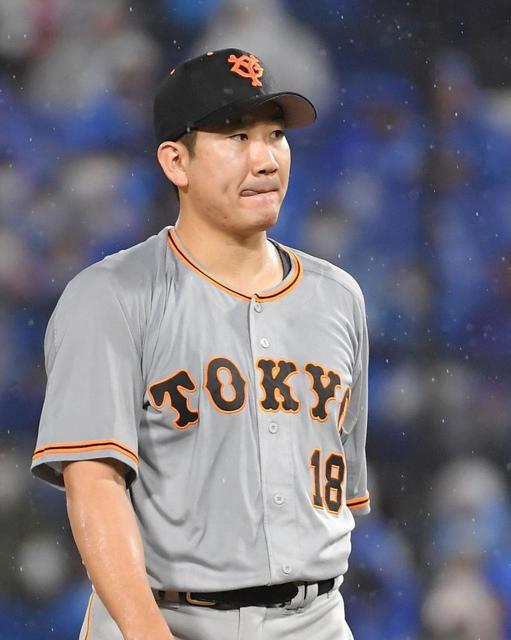 巨人 菅野 右翼ポランコの 落球 からのピンチを凌ぐ 初回は守備ほころびから先制許す 野球 デイリースポーツ Online