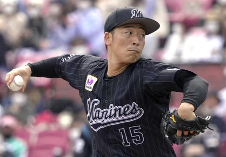 　先発し６回２失点で今季初勝利を挙げた美馬（共同）