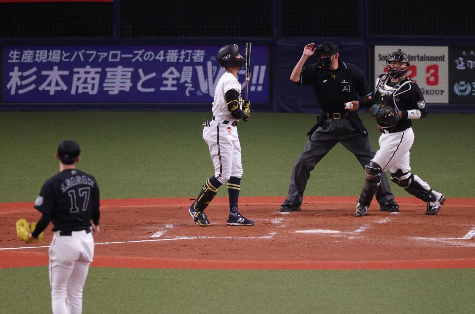 　３回、宗は三振に倒れる（撮影・坂部計介）