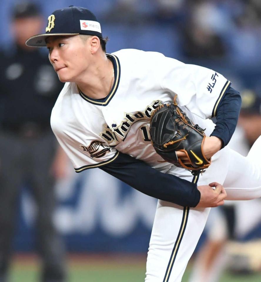 　８回無失点と好投し、４勝目をあげた山本（撮影・石井剣太郎）