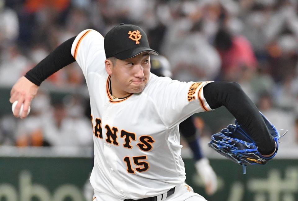 　１８セーブ目を挙げた大勢（撮影・佐々木彰尚）