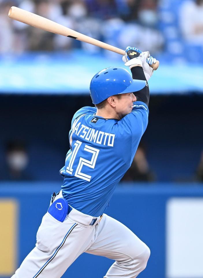 日本ハム・松本剛が2試合連続初回先制弾「風のおかげ」前日先頭打者弾、この日は清宮に代わり3番/野球/デイリースポーツ online