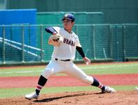 　３安打無失点で勝利に貢献した浦和学院の宮城