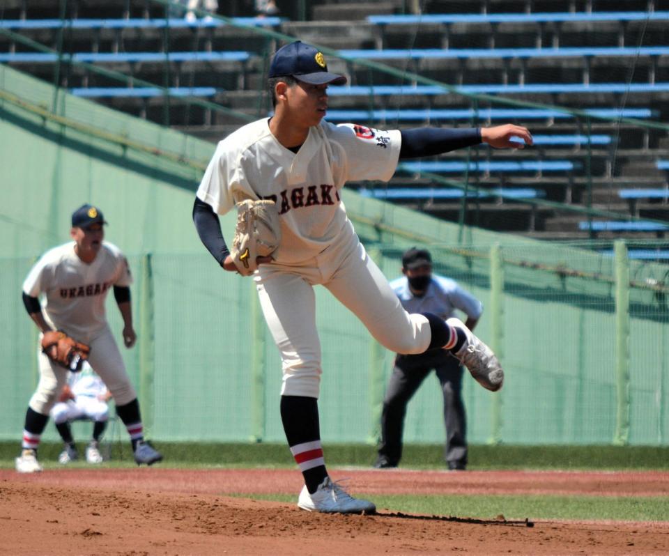 　７回３安打無失点と好投した浦和学院・宮城