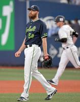 　４回、マッカーシーにソロを浴びたサイスニード（撮影・北村雅宏）