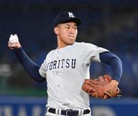 　東北福祉大打線相手に完封勝利を収めた九州共立大・稲川（撮影・佐々木彰尚）