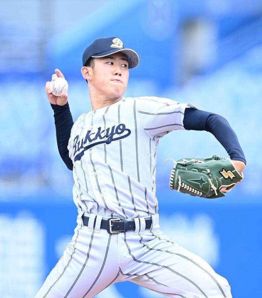 力投する仏教大・木村（撮影・高石航平）