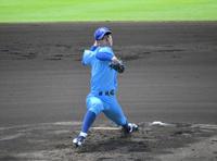 　２回無安打無失点１奪三振とアピールした日体大・矢沢