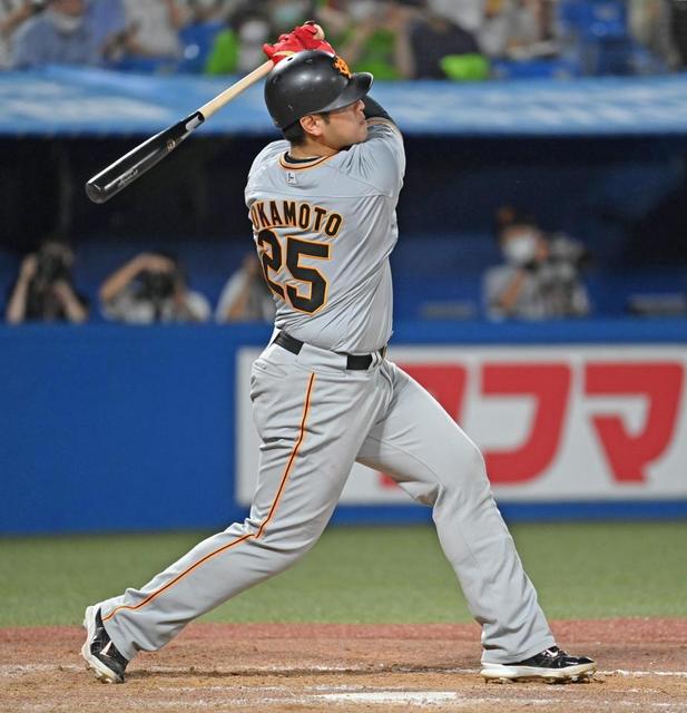 岡本和真選手実用 巨人・岡本和真が20号ソロ！右手甲死球の不安一蹴 今永から