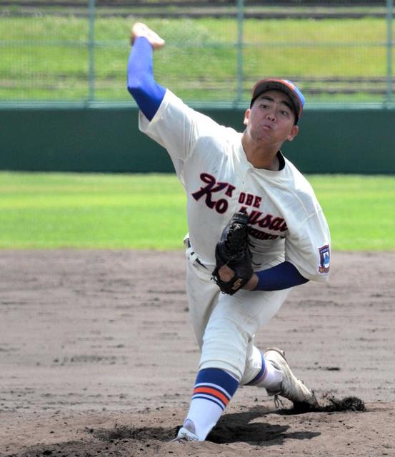 神戸国際大付 スーパー１年生津嘉山 堂々２回５ｋ 公式戦初登板 緊張しなかった 野球 デイリースポーツ Online