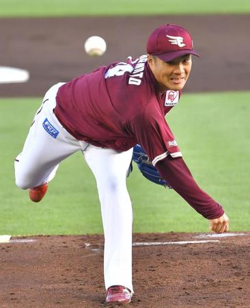 　好投を見せる則本（撮影・吉澤敬太）