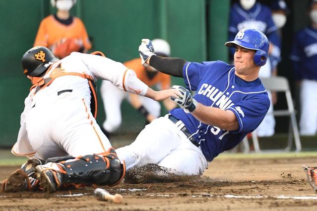 中日　Ｇウォーカーの隙突けず？ソツのない中継プレーで本塁憤死　同点ならず