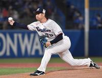 　ＤｅＮＡ打線相手に好投する小沢（撮影・佐々木彰尚）