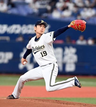 先発し力投するオリックス・山岡泰輔＝京セラドーム大阪（撮影・山口登）