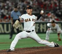 　５回から登板した井上