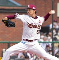 先発し５回途中６失点で２敗目を喫した辛島